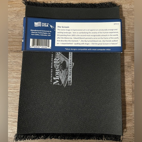 NWT - The Scream Painting - MouseRug Computer Mouse Pad - unique gift idea! - Picture 3 of 4